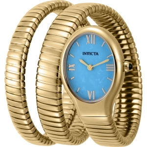 Invicta Women's Wrap Watch - Mayamar Quartz Blue Turquoise Dial Steel Bracelet | 44975