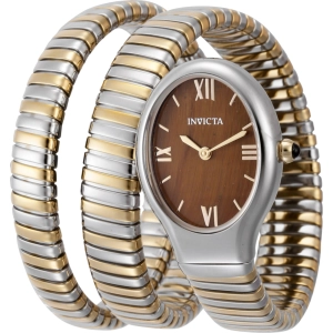 Invicta Women's Wrap Watch - Mayamar Quartz Brown Dial Two Tone Steel Bracelet | 44980