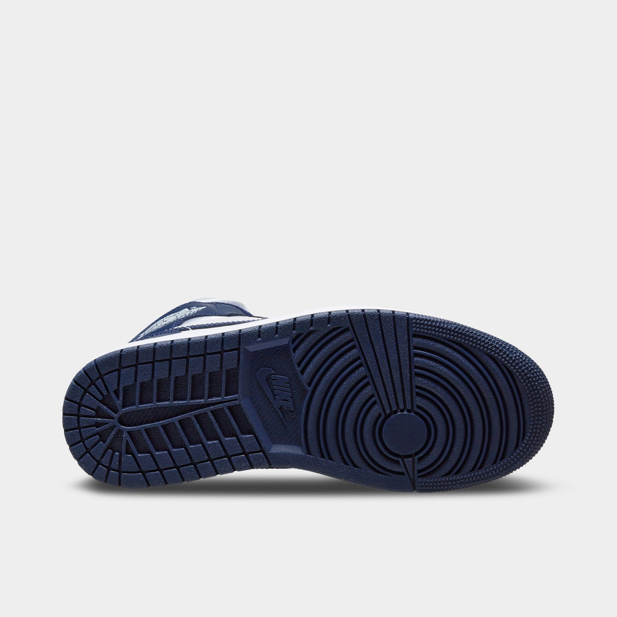 Jordan Women's 1 Mid Football Grey / Midnight Navy - White
