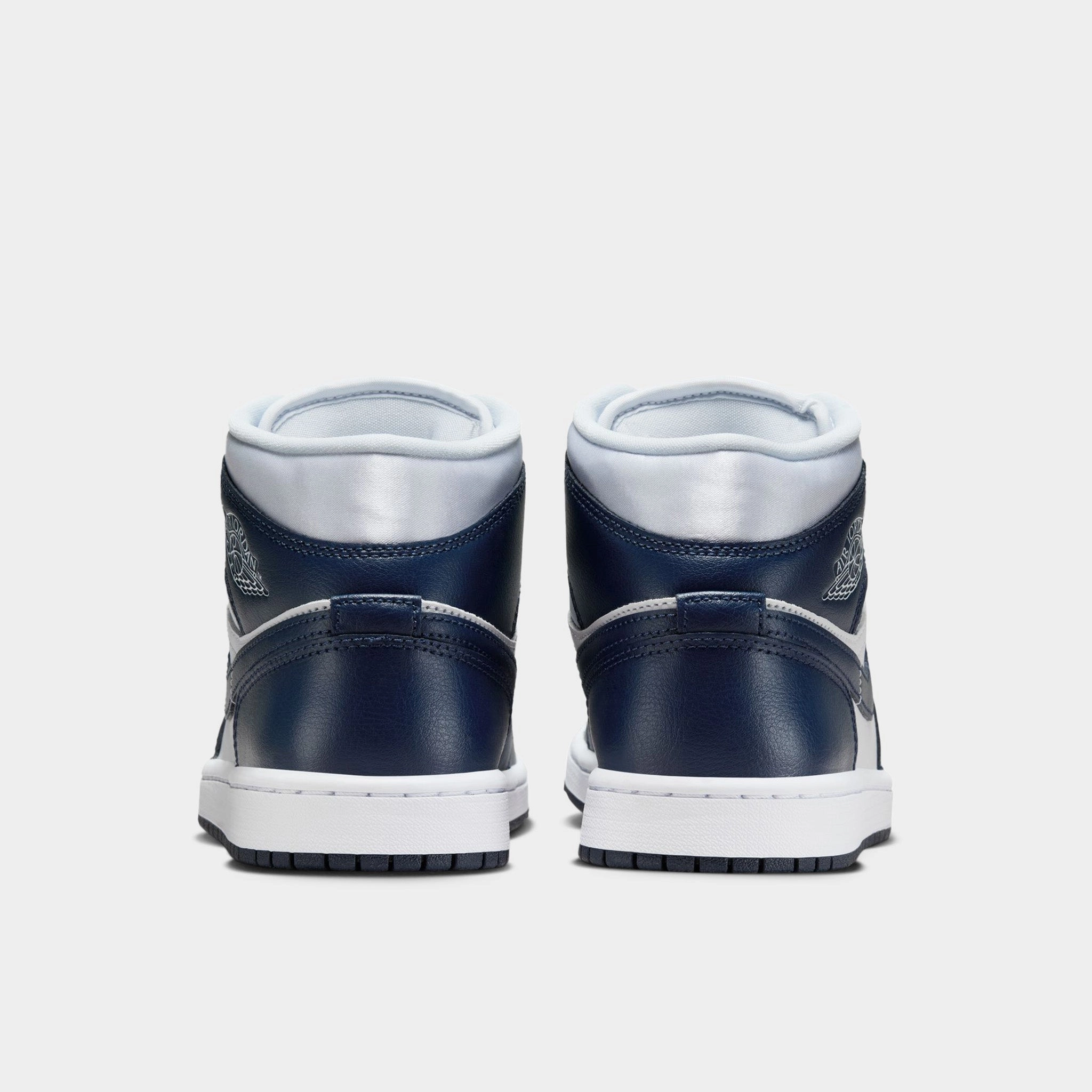Jordan Women's 1 Mid Football Grey / Midnight Navy - White