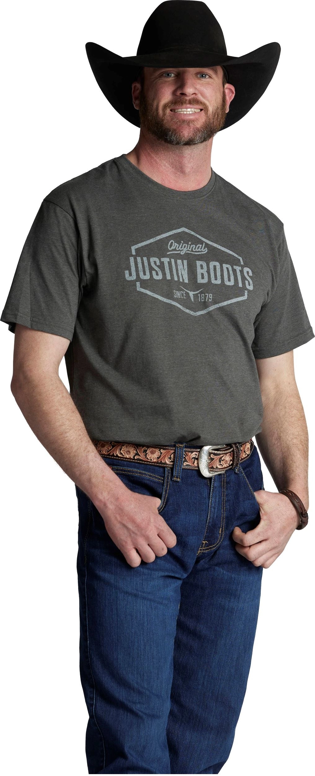 Justin Brands T-Shirt J-G3228 Hexagon Justin