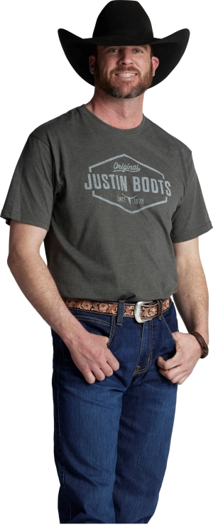 Justin Brands T-Shirt J-G3228 Hexagon Justin