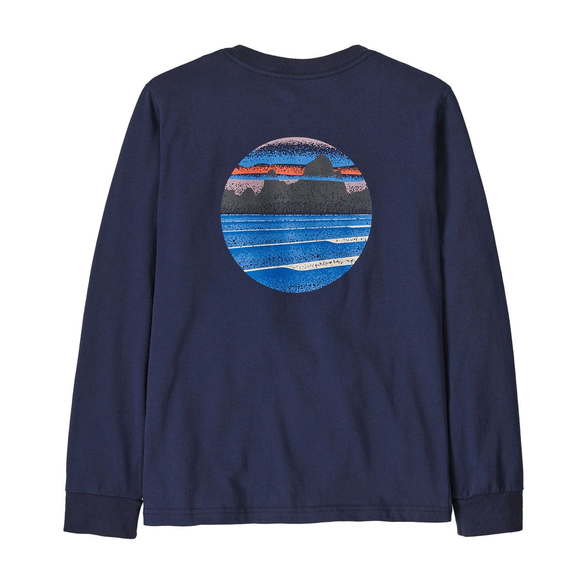 Kids' Long-Sleeved Skyline Stencil T-Shirt