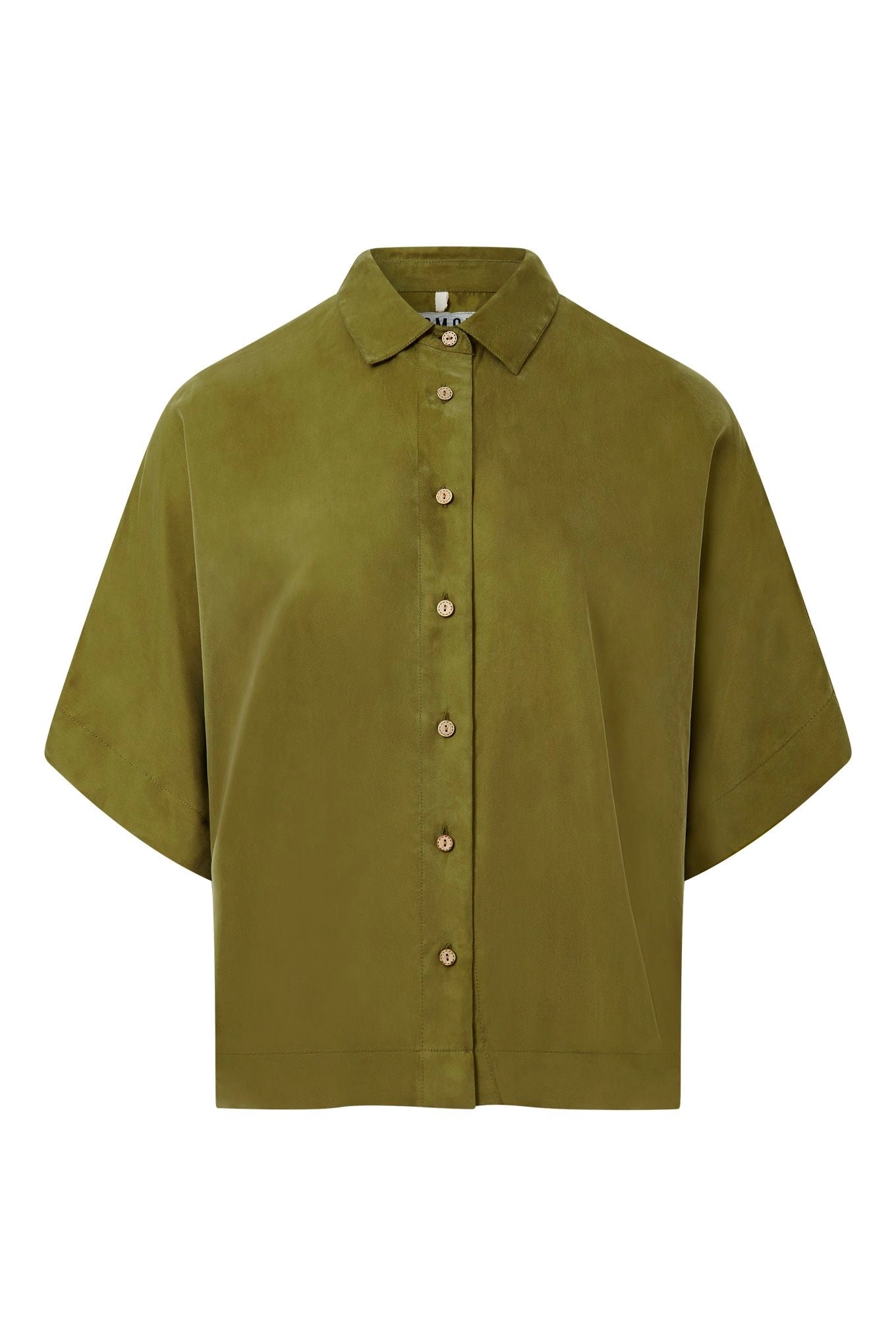 Kimono Women's Cupro Shirt | Army Green