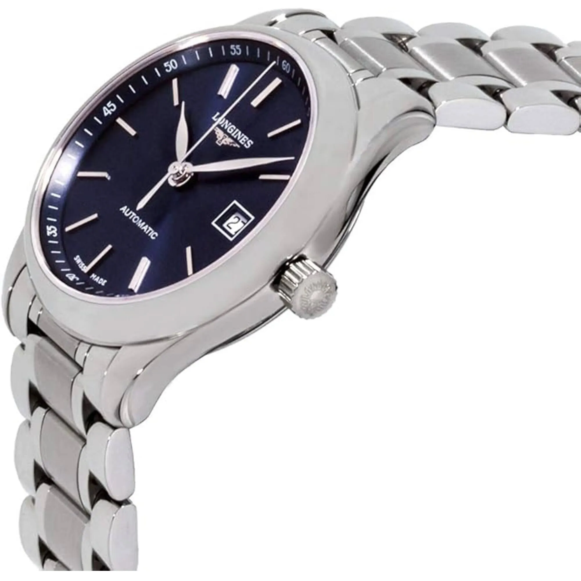 Longines Women's Watch - Master Automatic Blue Dial Steel Bracelet | L22574926