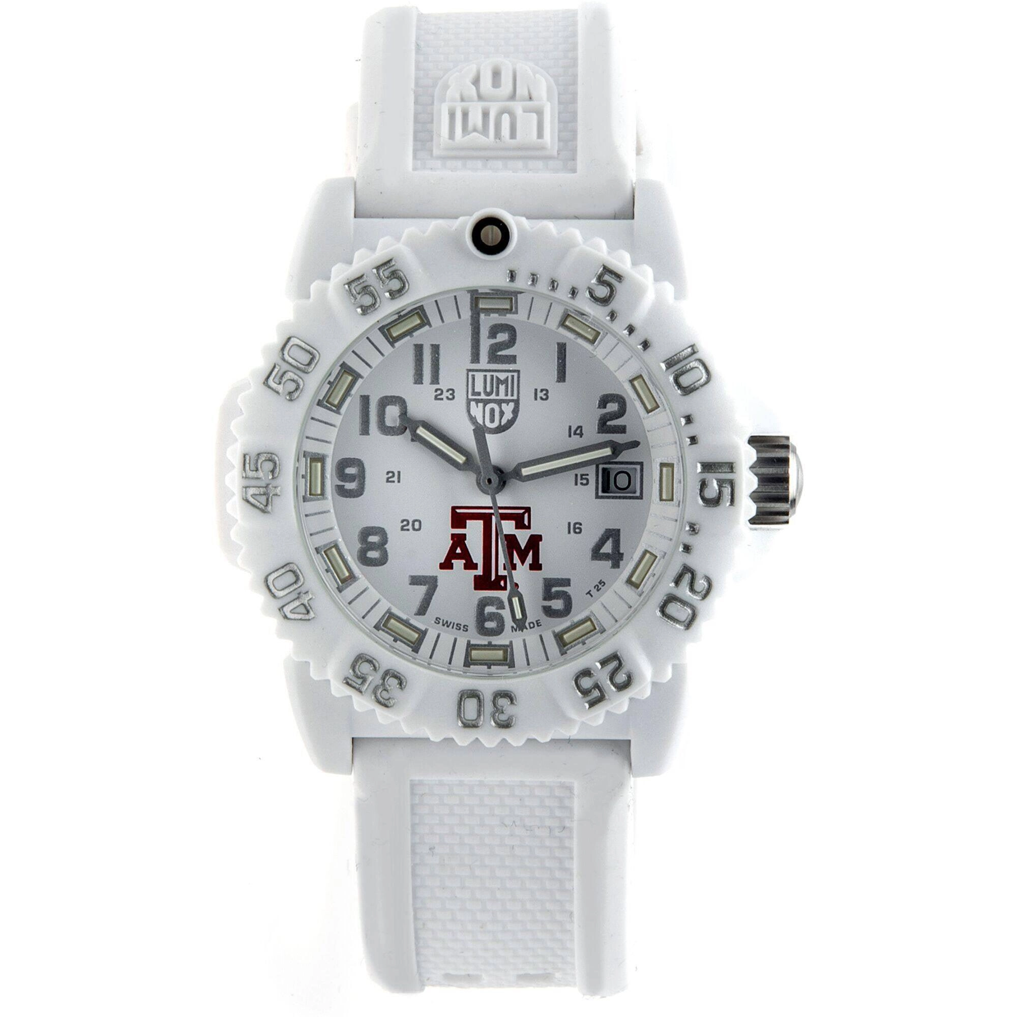 Luminox Women's Watch - Navy Seal Colormark Texas A&M White Strap | XS.7057.WO.TAM