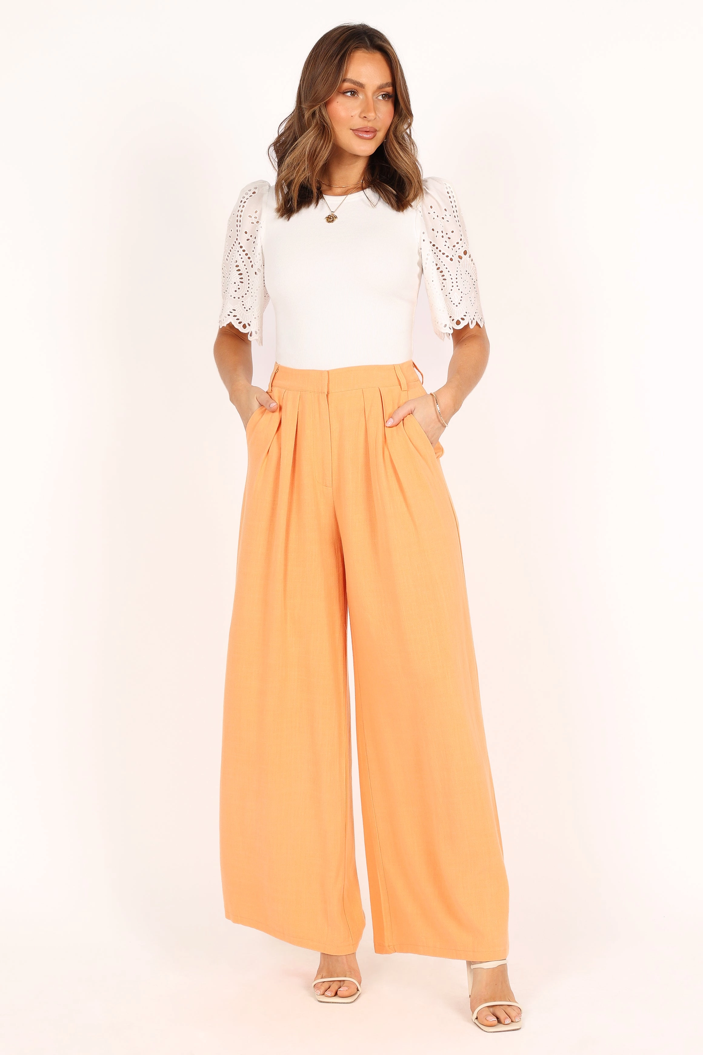 Marietta Ribbed Top - White