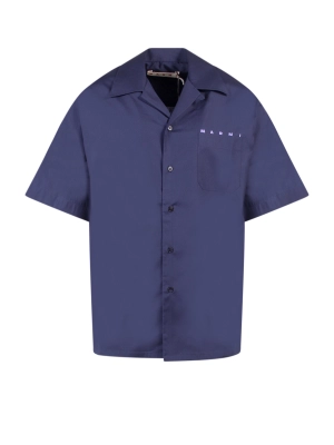 Marni Chest Patch Pocket Short-Sleeved Shirt