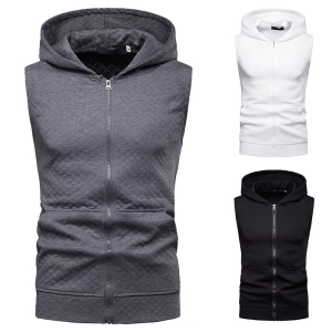 Men Hooded Diamond Gera Chain Short Sleeve Hip Hop Sports T-shirt