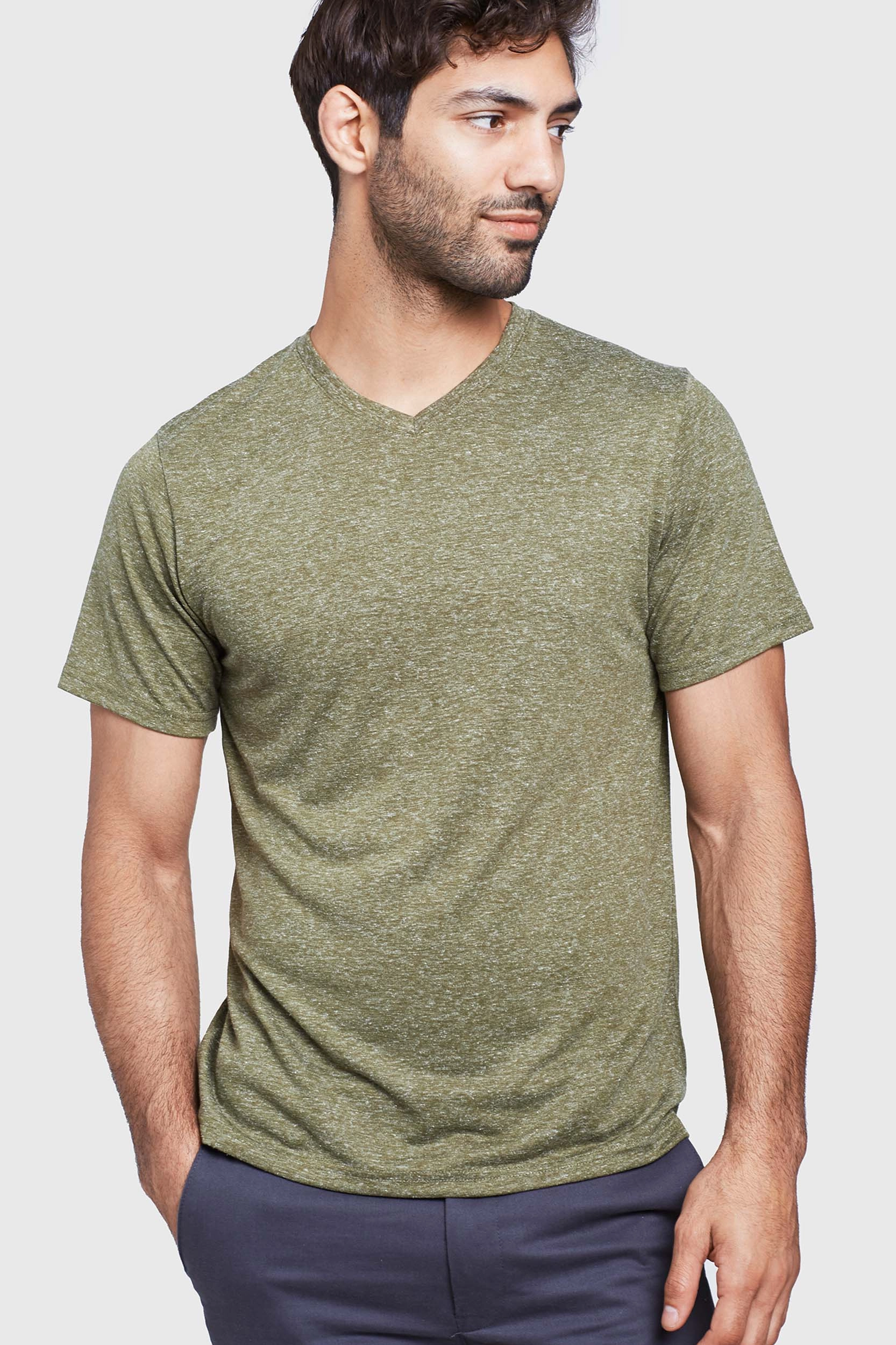 Men's EcoKnit™ V-Neck Tee