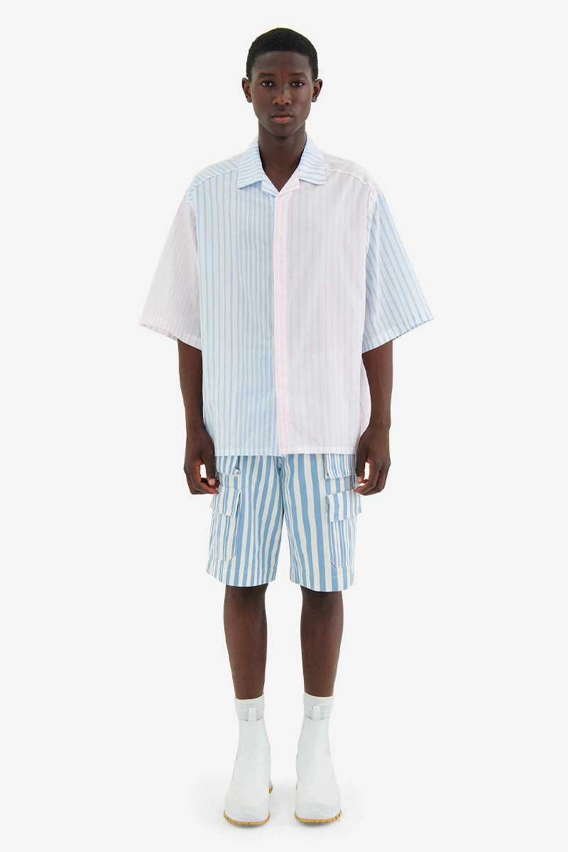 MEN'S OUTDOOR BERMUDA SKY BLUE STRIPES