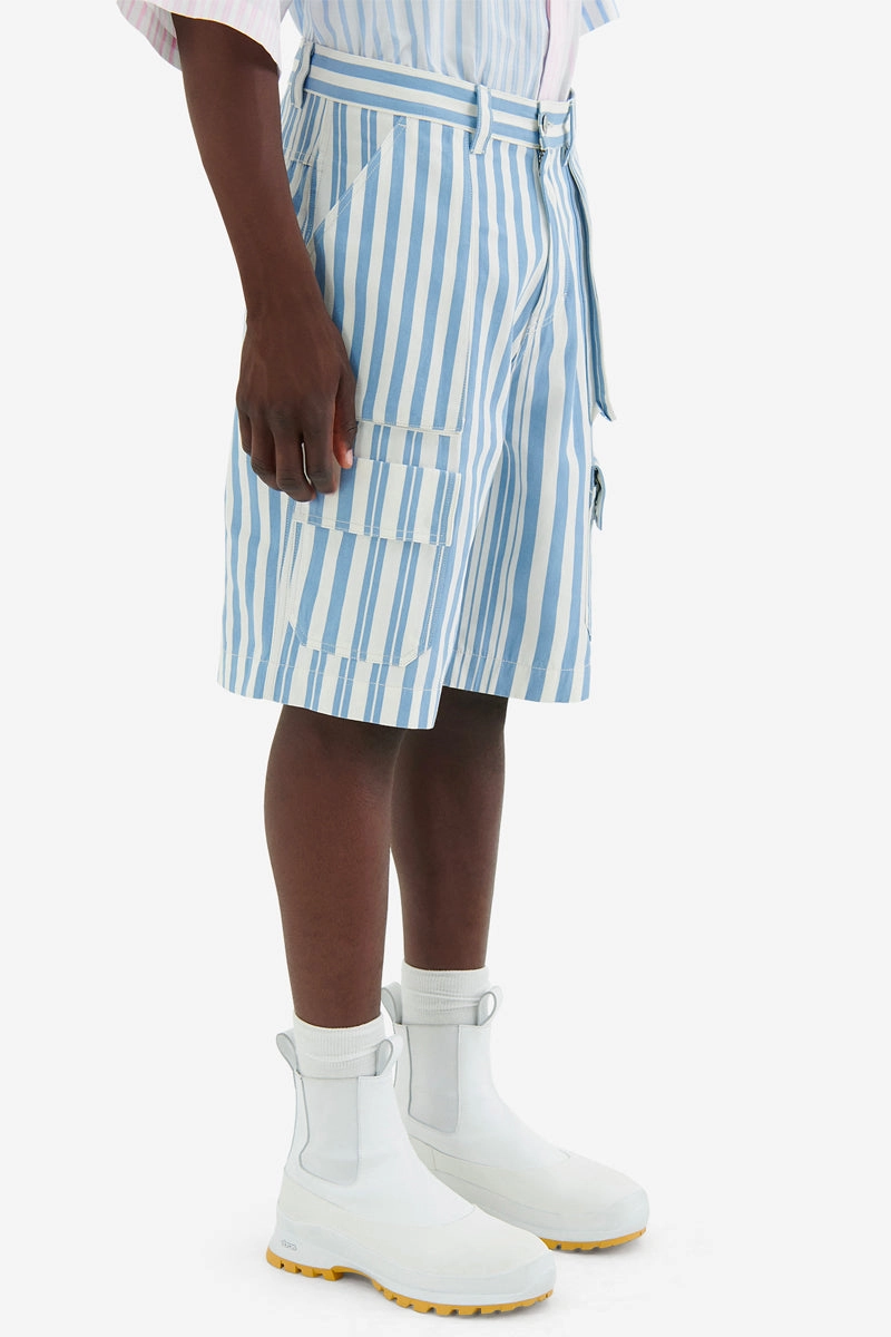 MEN'S OUTDOOR BERMUDA SKY BLUE STRIPES