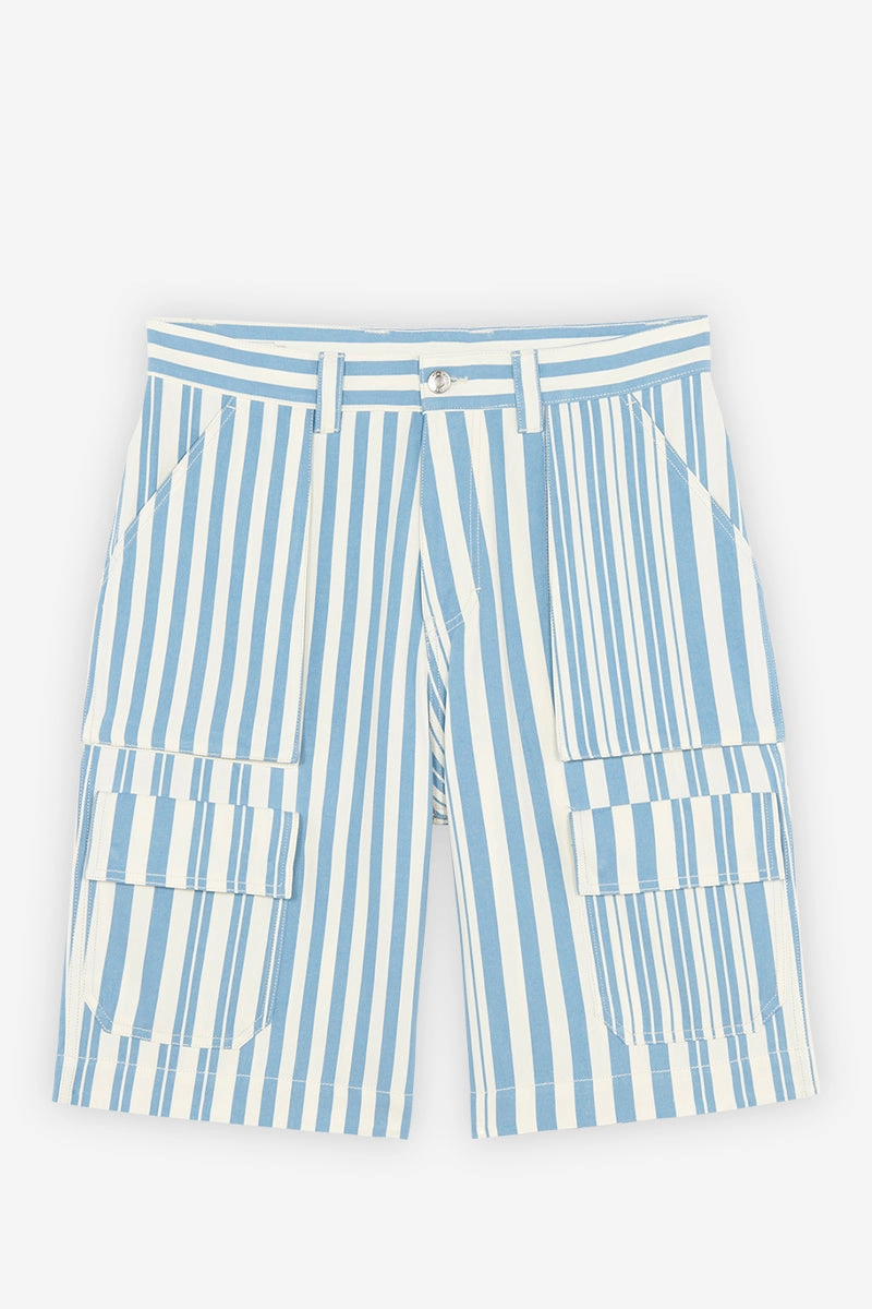 MEN'S OUTDOOR BERMUDA SKY BLUE STRIPES