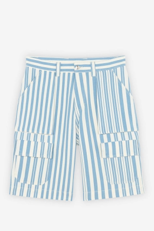 MEN'S OUTDOOR BERMUDA SKY BLUE STRIPES