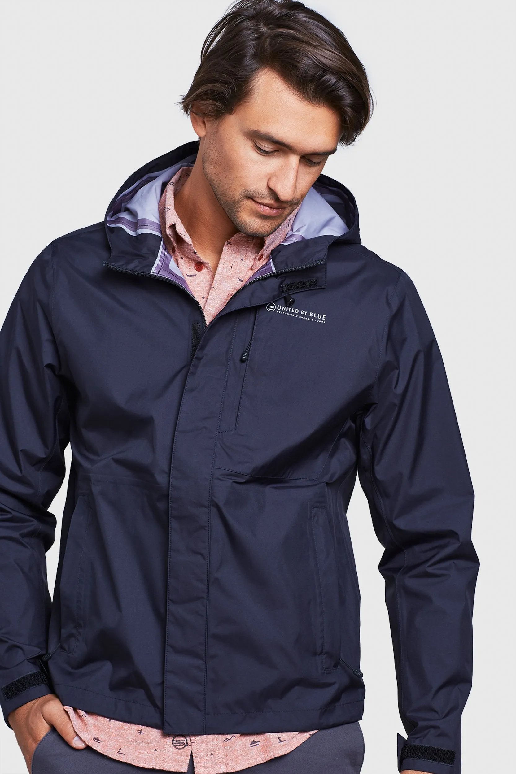 Men's Recycled Rain Shell - Black