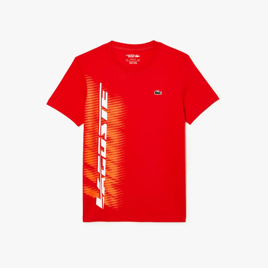 Men’s Sport Regular Fit T-shirt With Contrast Branding Red