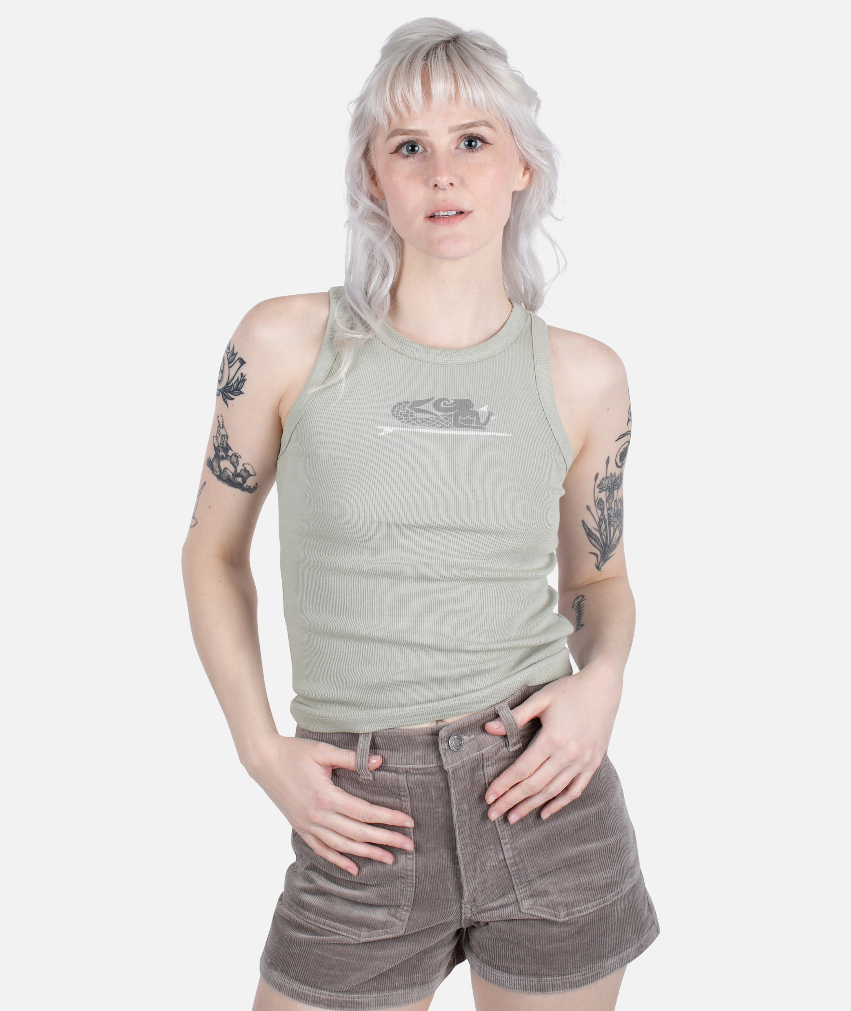Mertini Microrib Tank - Sage