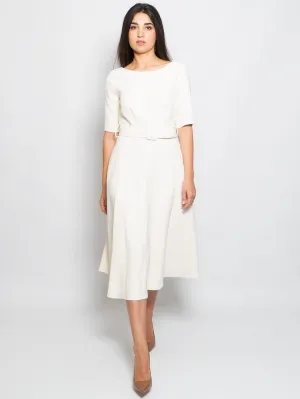 Midi Dress with Butter Belt