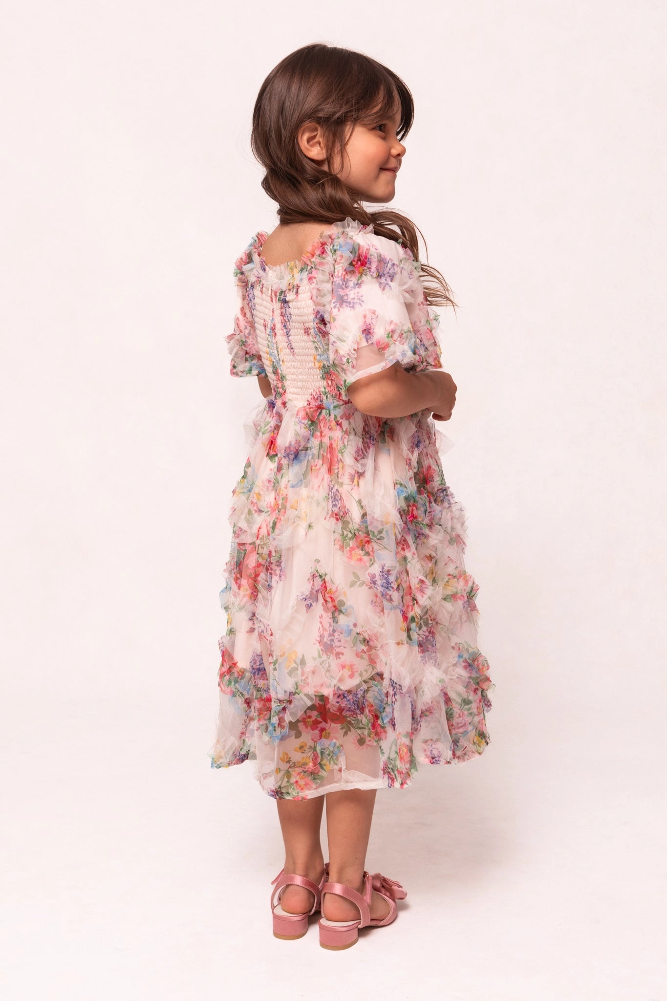 Mini Florentina Dress in Pink Floral