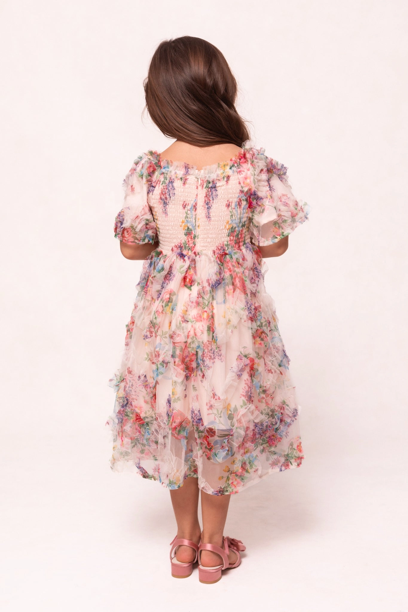 Mini Florentina Dress in Pink Floral