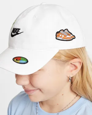 NIKE KID'S FUTURA CURVE WHITE CAP