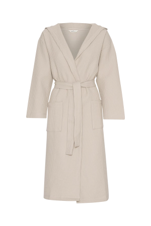 Nora Long Robe GOTS - Feather Gray