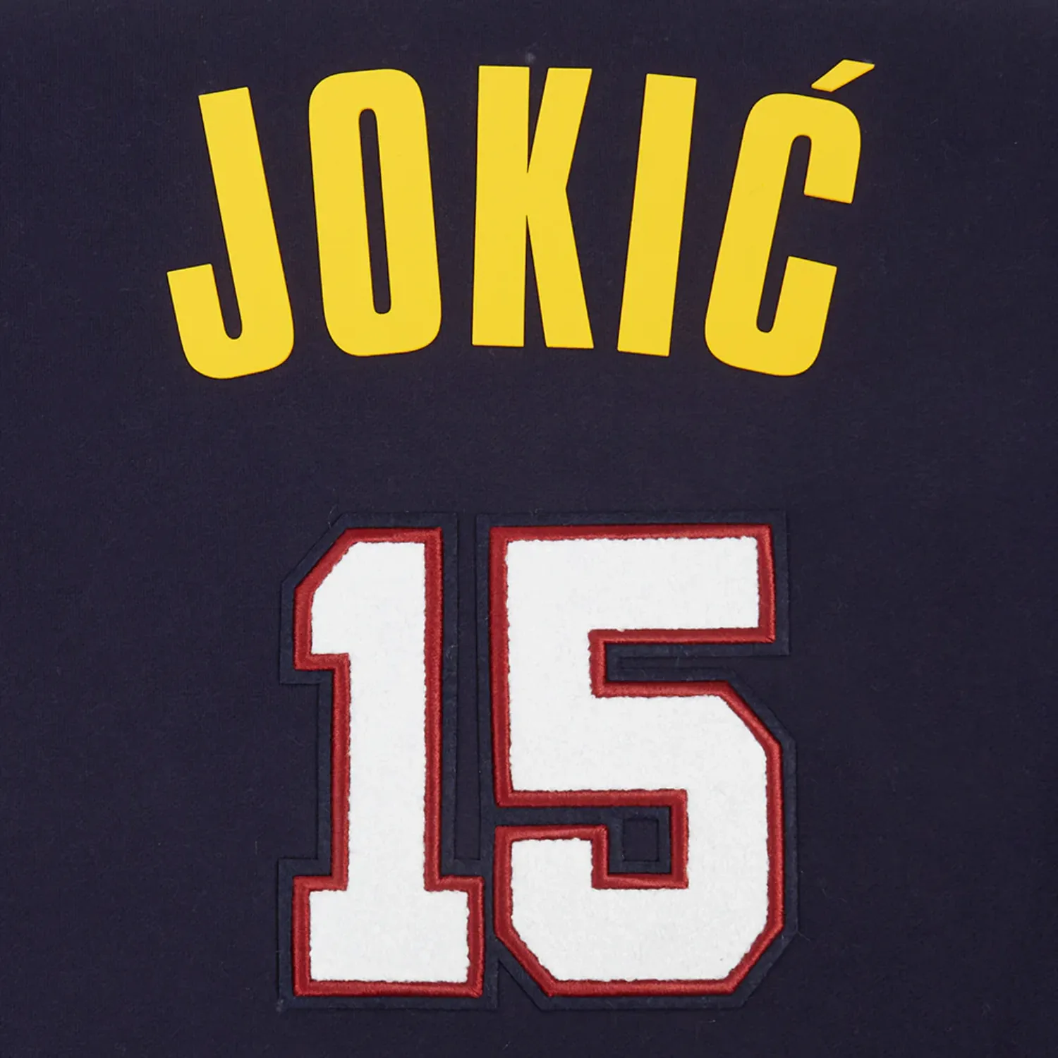 Nuggets #15 Nikola Jokic Colorblock Fleece P/O Hoody