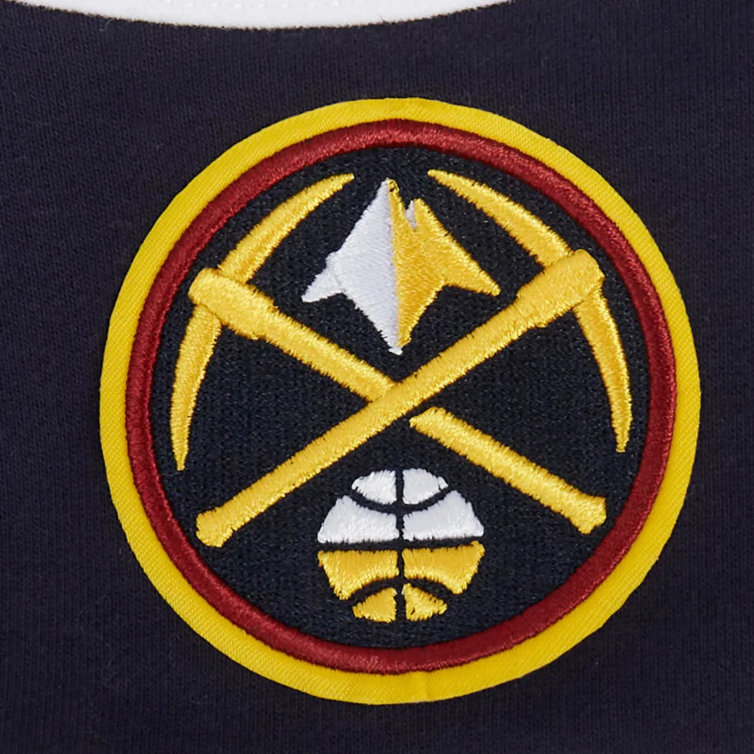 Nuggets #15 Nikola Jokic Colorblock Fleece P/O Hoody