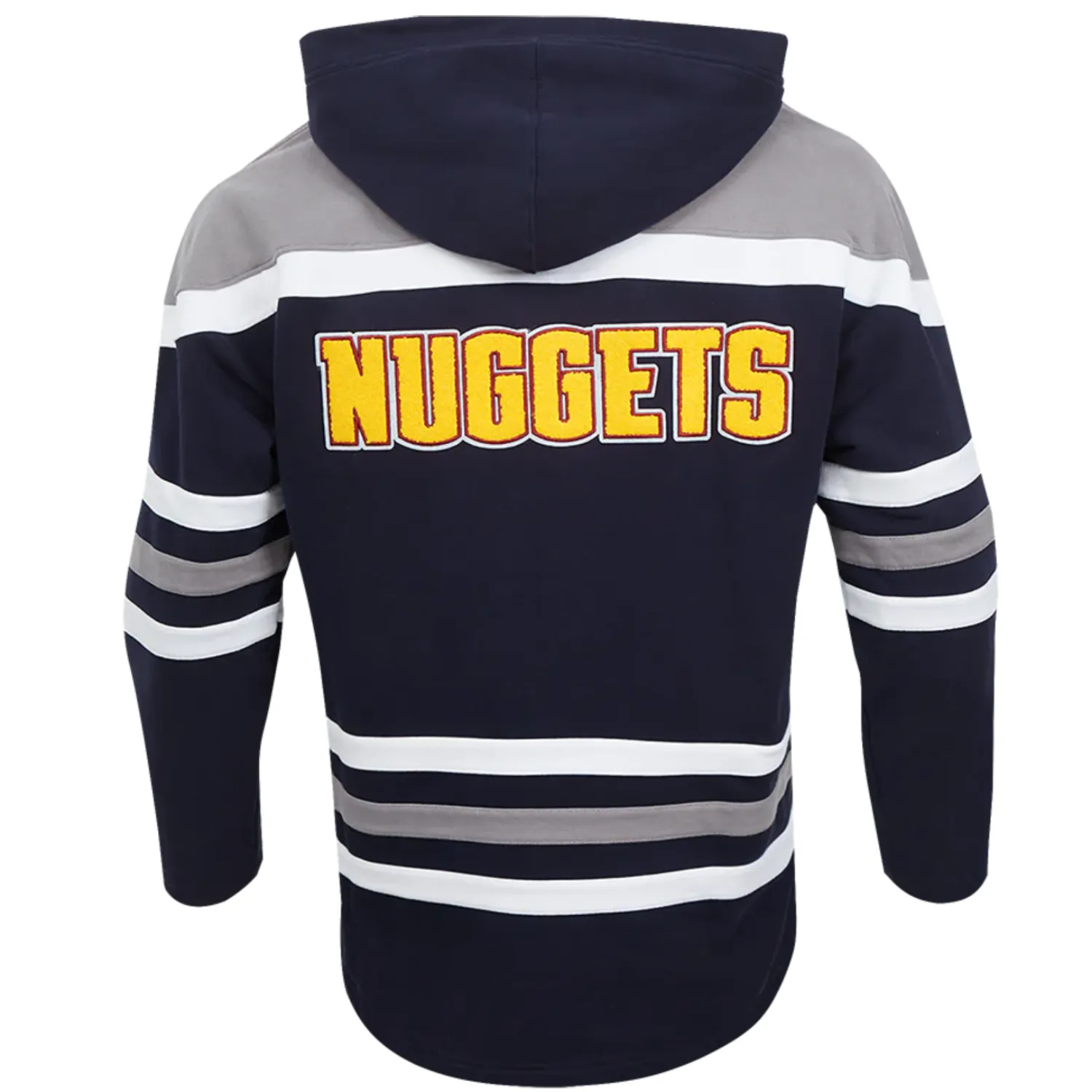 Nuggets #15 Nikola Jokic Colorblock Fleece P/O Hoody