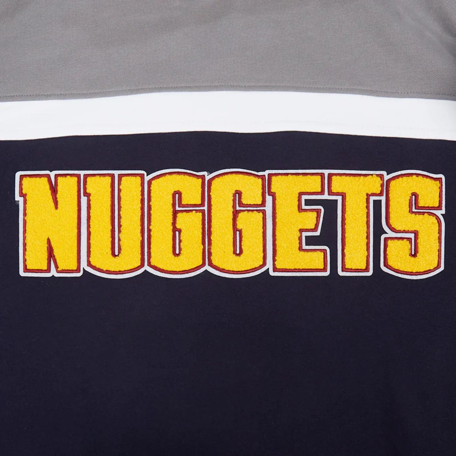 Nuggets #15 Nikola Jokic Colorblock Fleece P/O Hoody