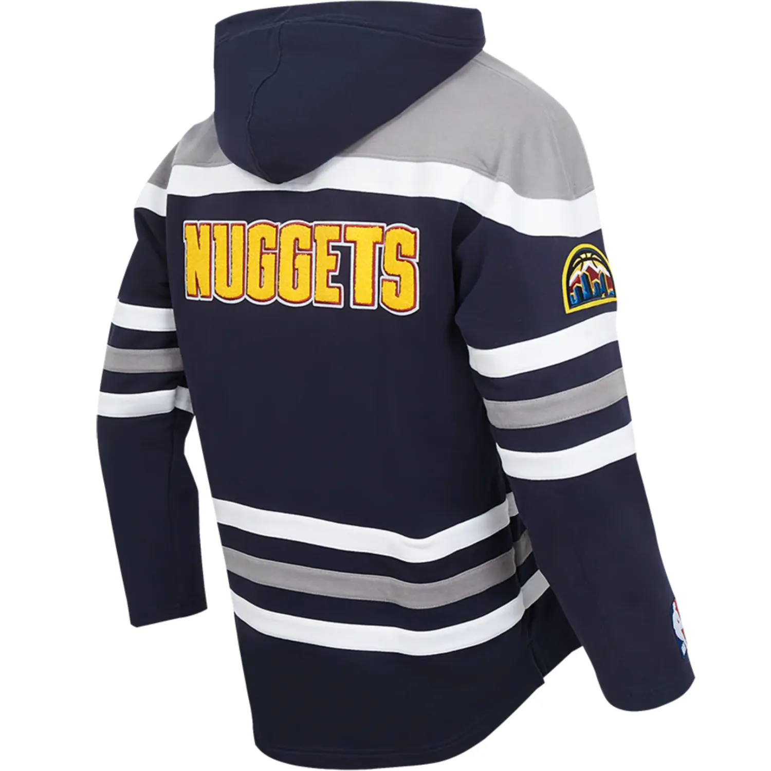 Nuggets #15 Nikola Jokic Colorblock Fleece P/O Hoody