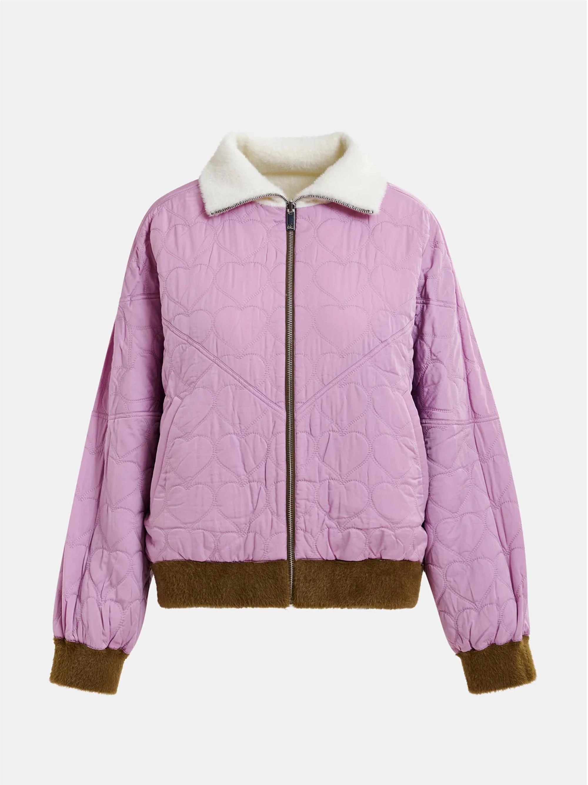 Oversized Reversible Khaki Bomber