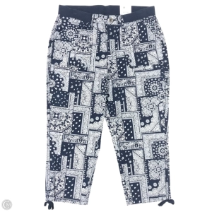 Pants Cropped By Style And Company In Blue & White, Size: 14