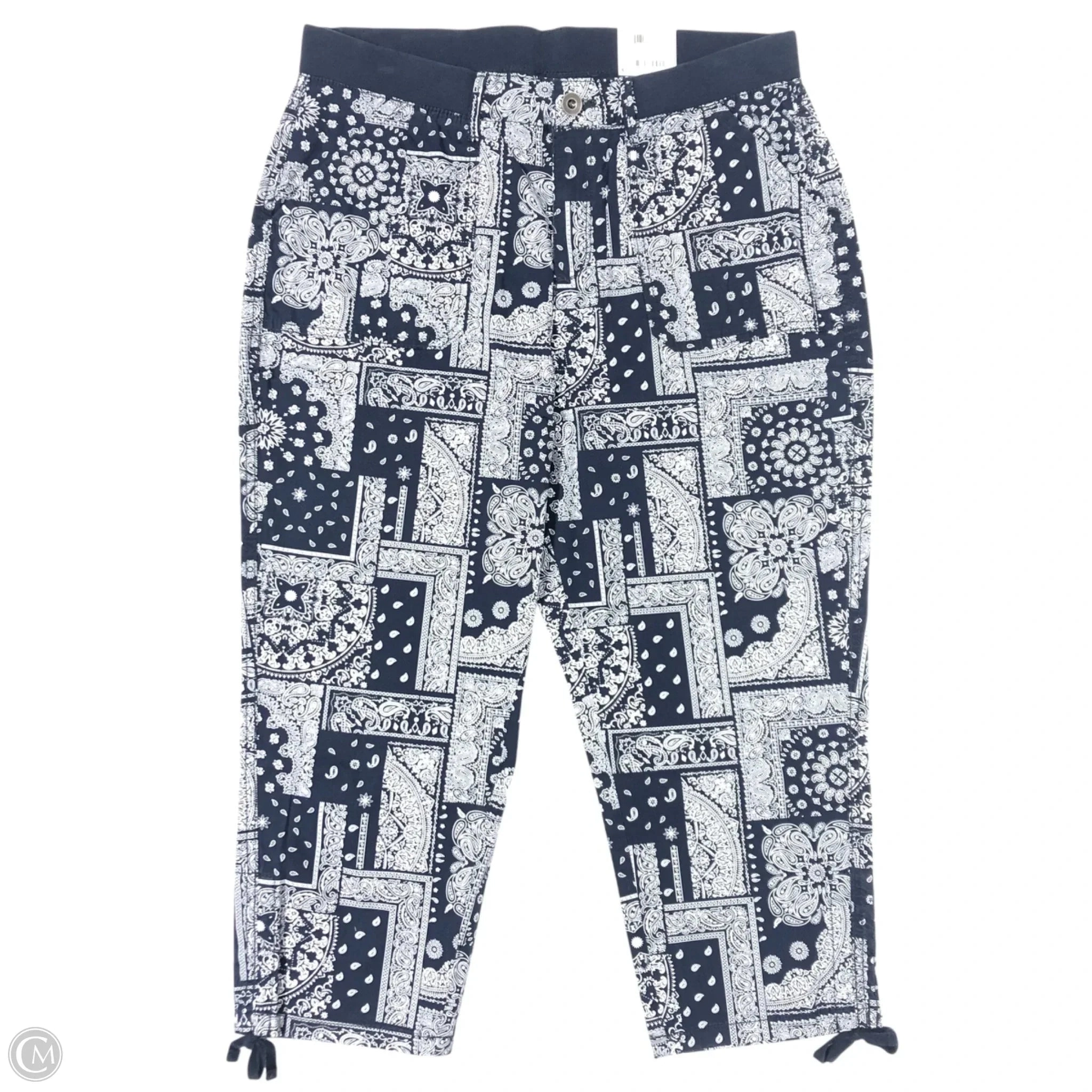 Pants Cropped By Style And Company In Blue & White, Size: 14