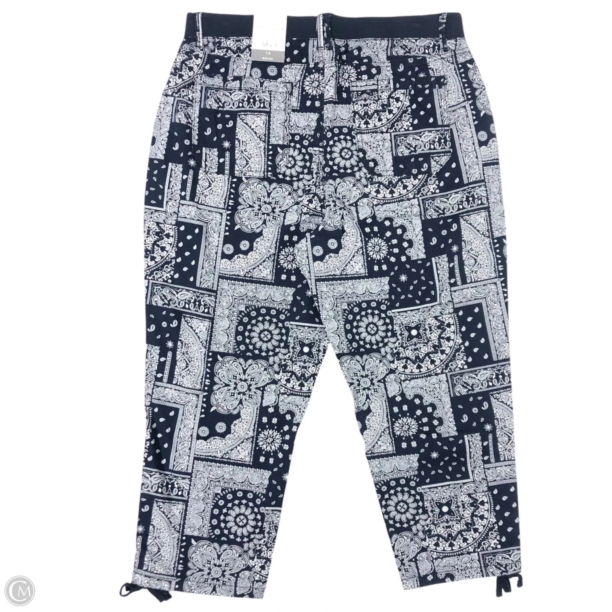 Pants Cropped By Style And Company In Blue & White, Size: 14