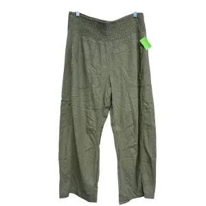 Pants Linen By Pilcro In Green, Size:M