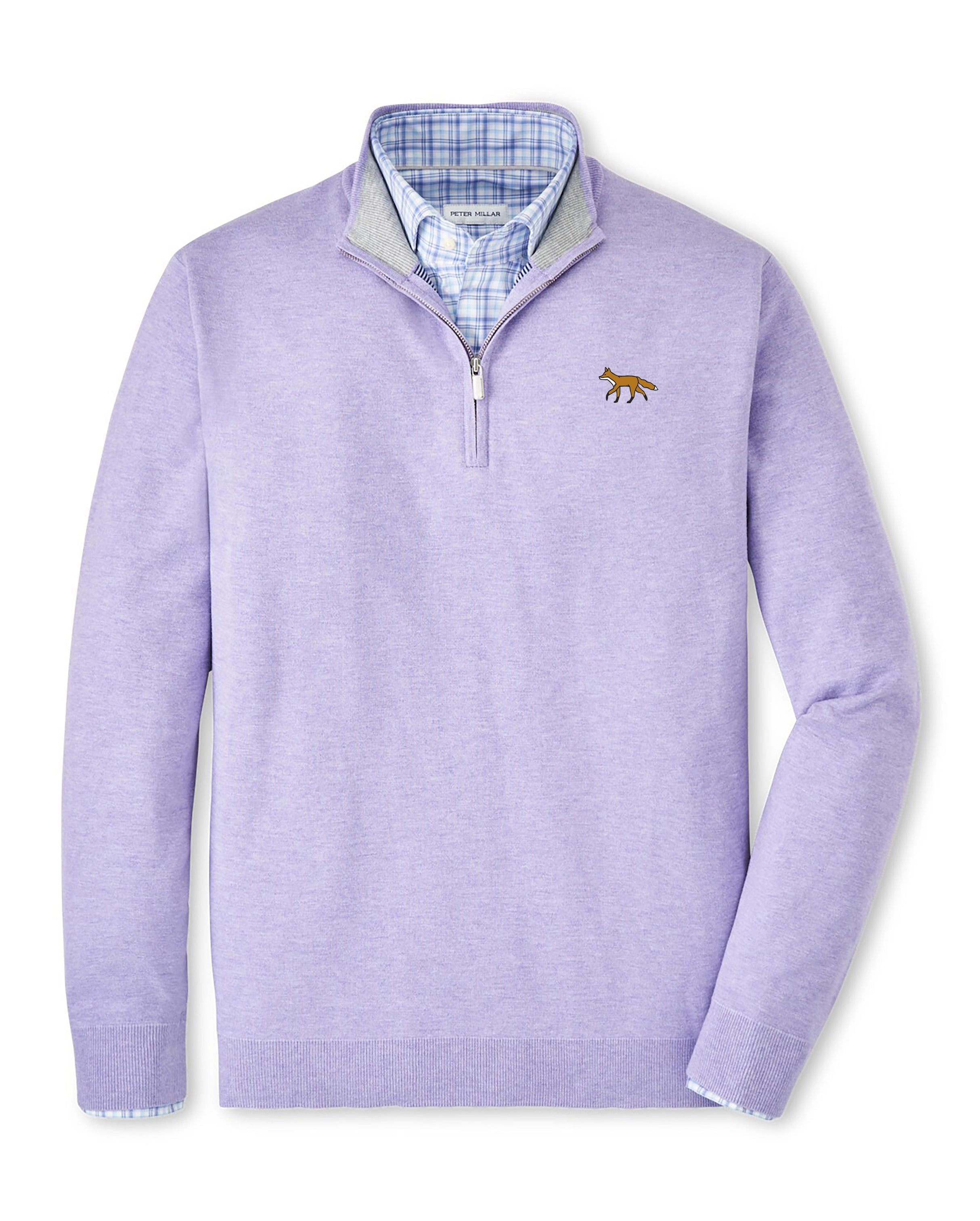 Peter Millar Coolspun Cotton Quarter Zip Sweater