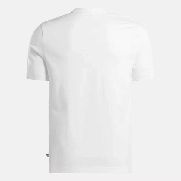 REEBOK MEN'S IDENTITY BADGE WHITE TEE