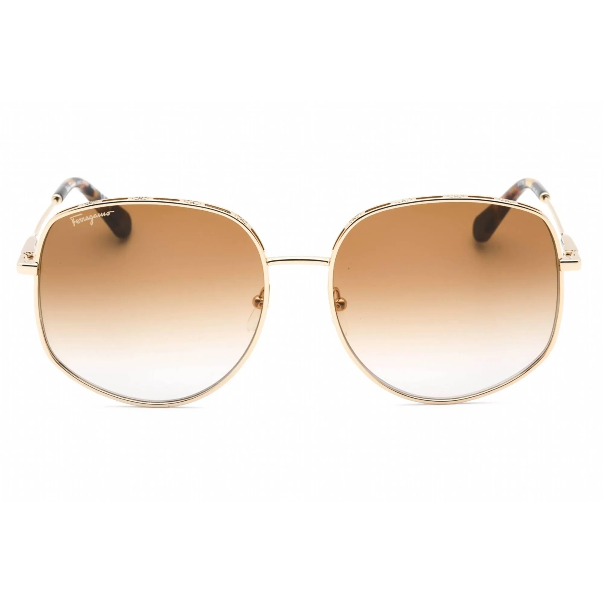 Salvatore Ferragamo Women's Sunglasses - Gold/Tokyo Tortoise Metal Frame | SF277S 741