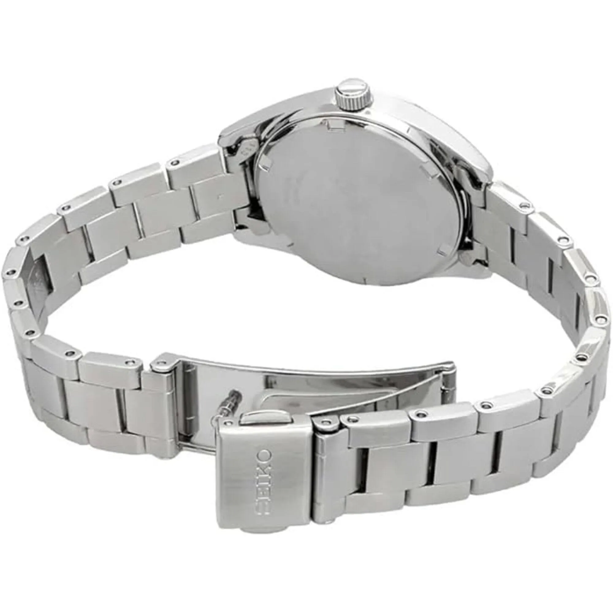 Seiko Women's Watch - Classic Quartz Silver Tone Dial Steel Bracelet | SUR349P1