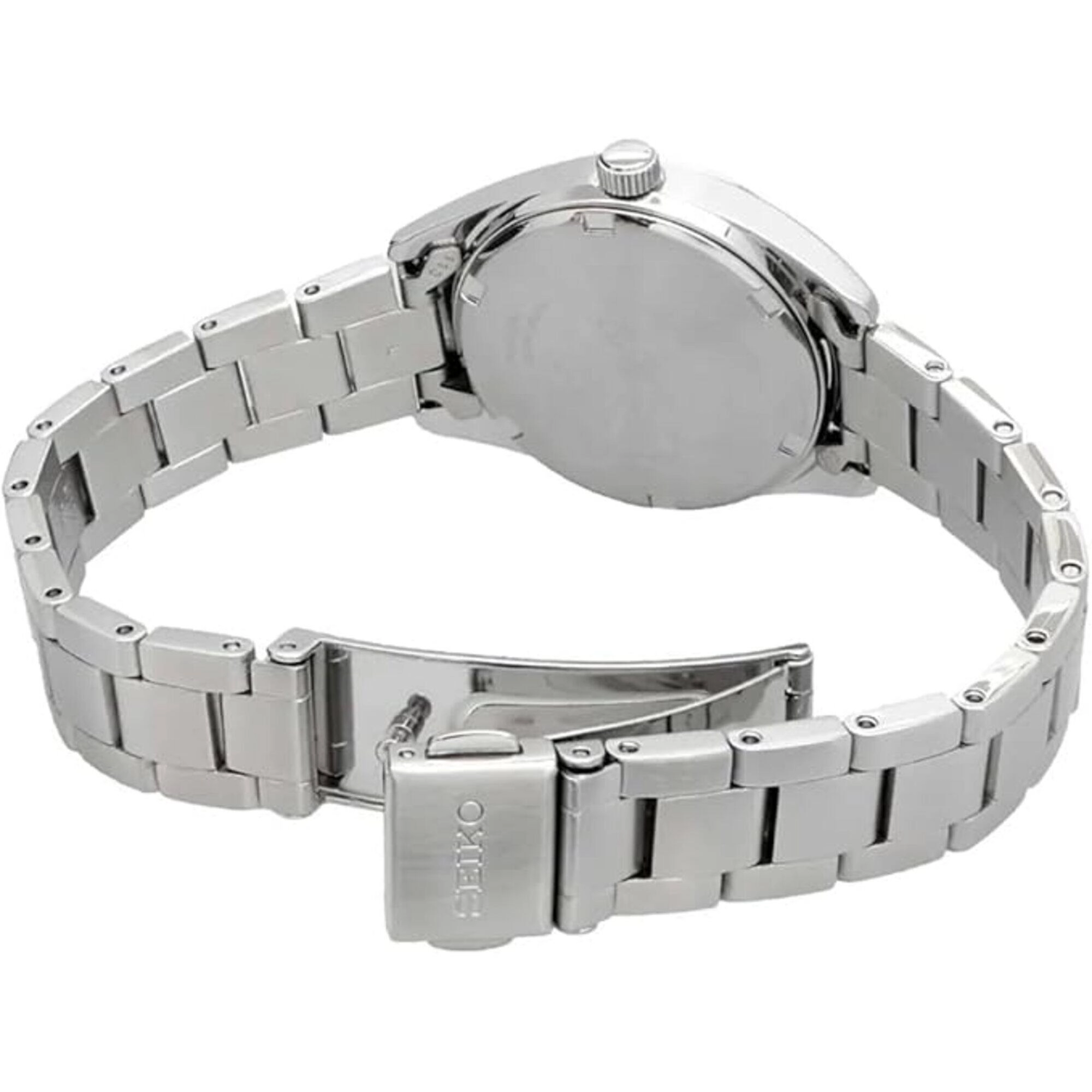 Seiko Women's Watch - Classic Quartz Silver Tone Dial Steel Bracelet | SUR349P1