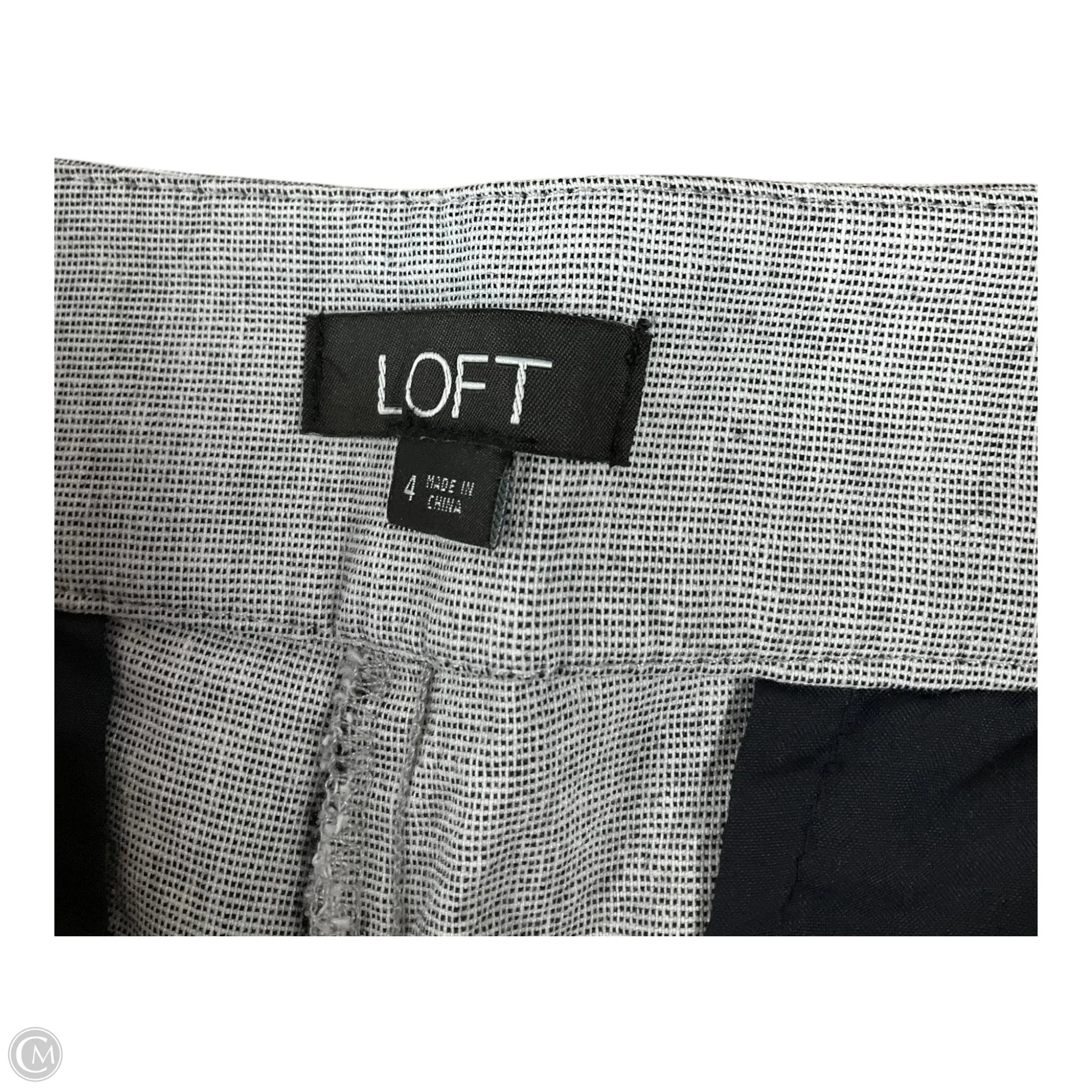 Shorts By Loft In Grey, Size: 4
