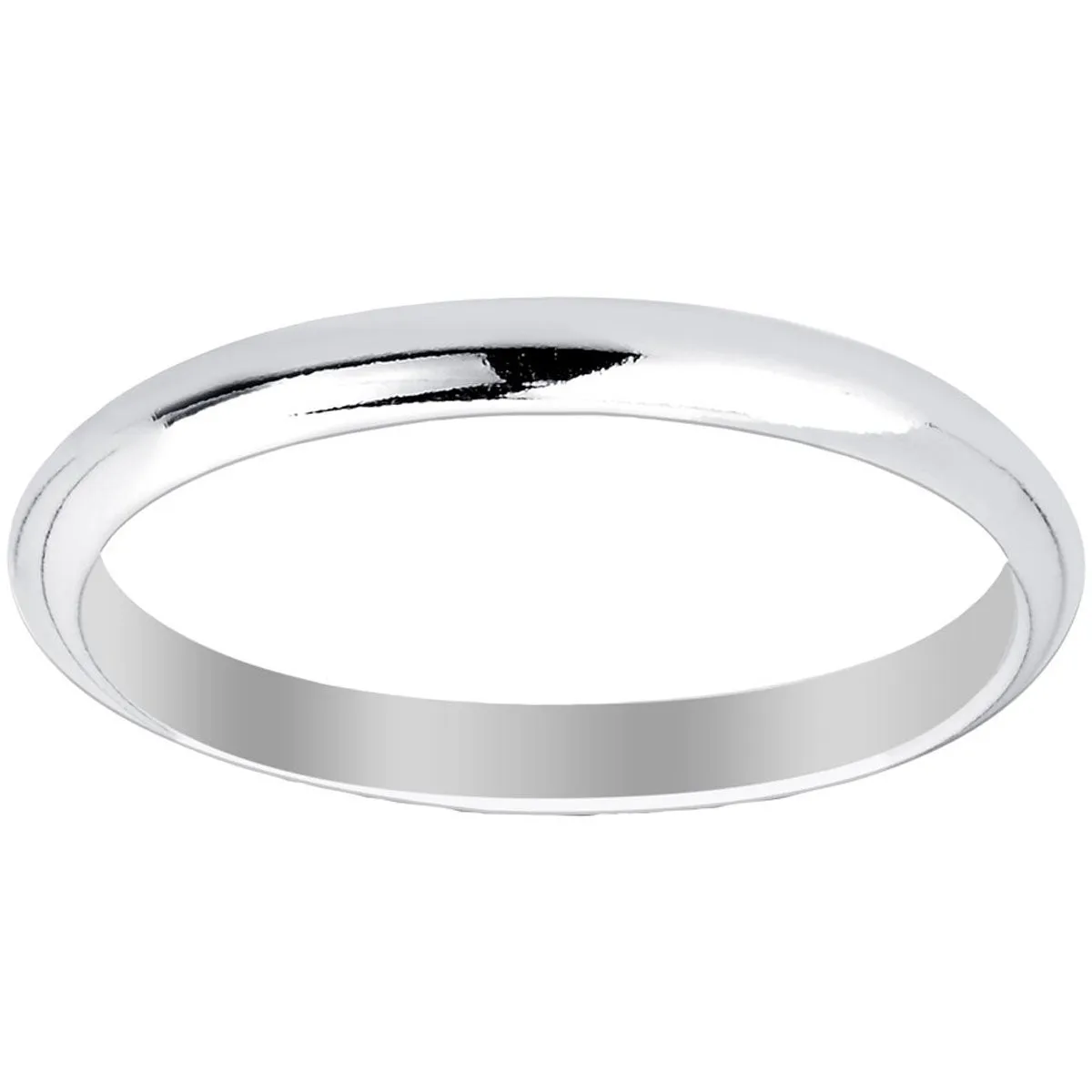 Sterling Silver 2mm Band Ring - R-02