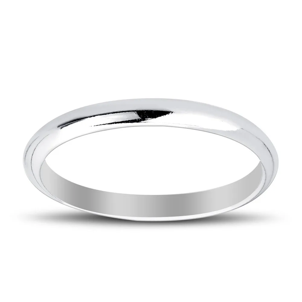 Sterling Silver 4mm Band Ring - R-04