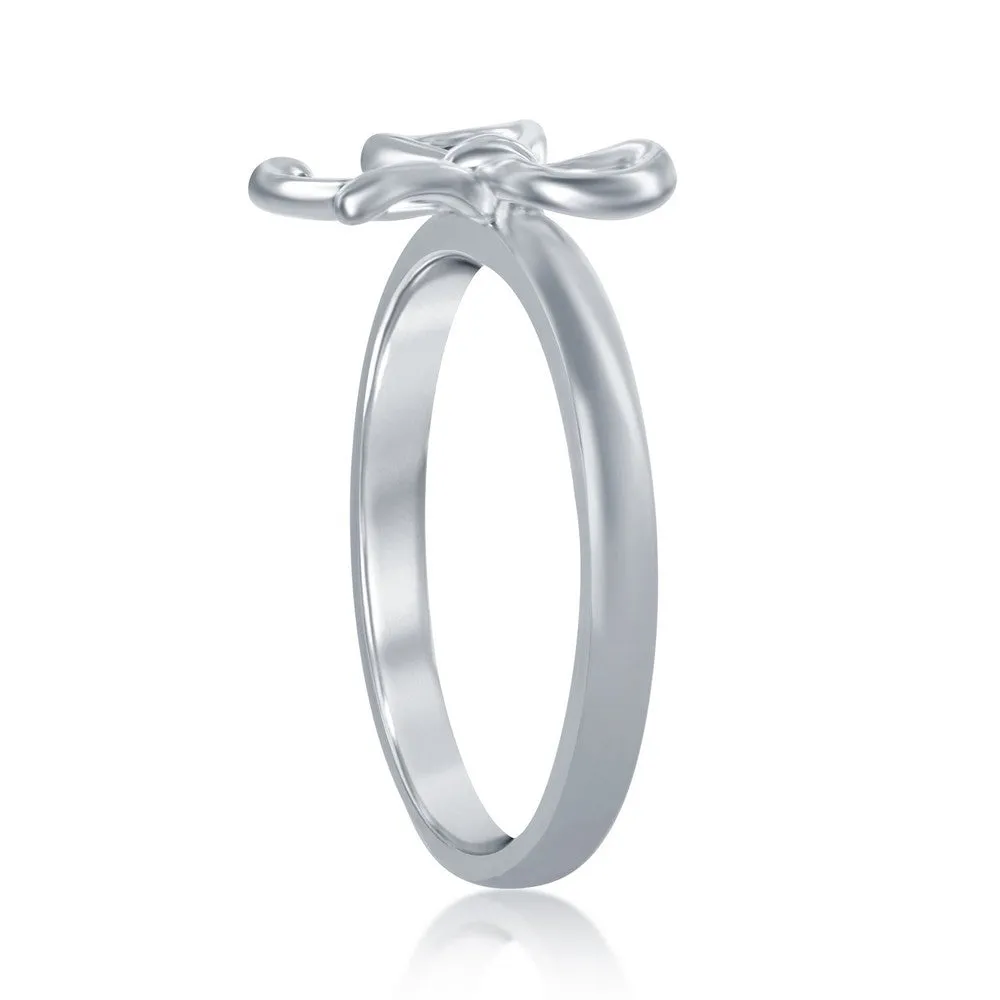 Sterling Silver Bow Ring - W-9792