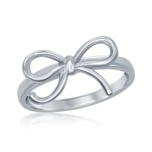 Sterling Silver Bow Ring - W-9792