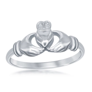 Sterling Silver Claddagh Ring - W-1800