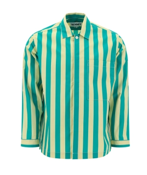 Sunnei Two-Tone Striped Long Sleeved Shirt