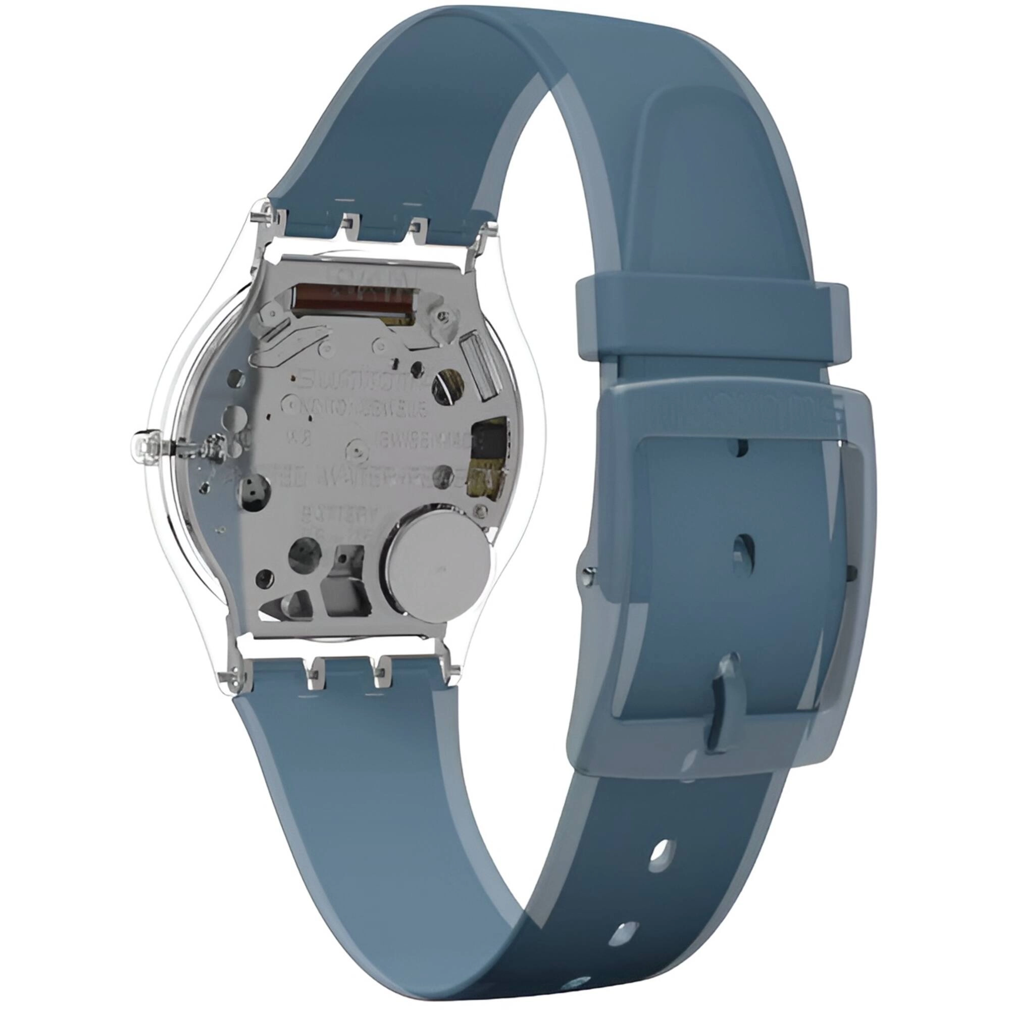 Swatch Women's Watch - Dive In Swiss Quartz Blue Dial Silicone Rubber Strap | SFS103