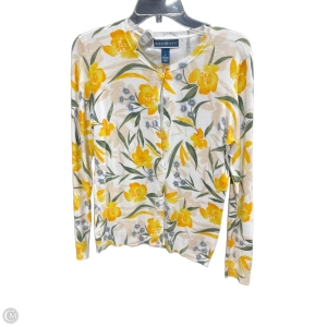 Sweater Cardigan By Karen Scott In Yellow, Size: S